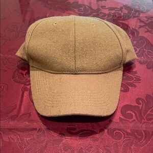 Brooks Brothers Tan Wool Baseball Cap
